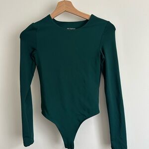 Long Sleeve Dark Green One-Piece Bodysuit